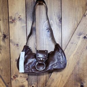 Brown Studded Women's Bag